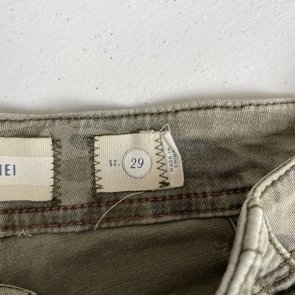 Hei Hei Pants Women's Size‎ 29 Camo Slash Pocket Tapred Leg Cotton Stretch - Picture 5 of 11